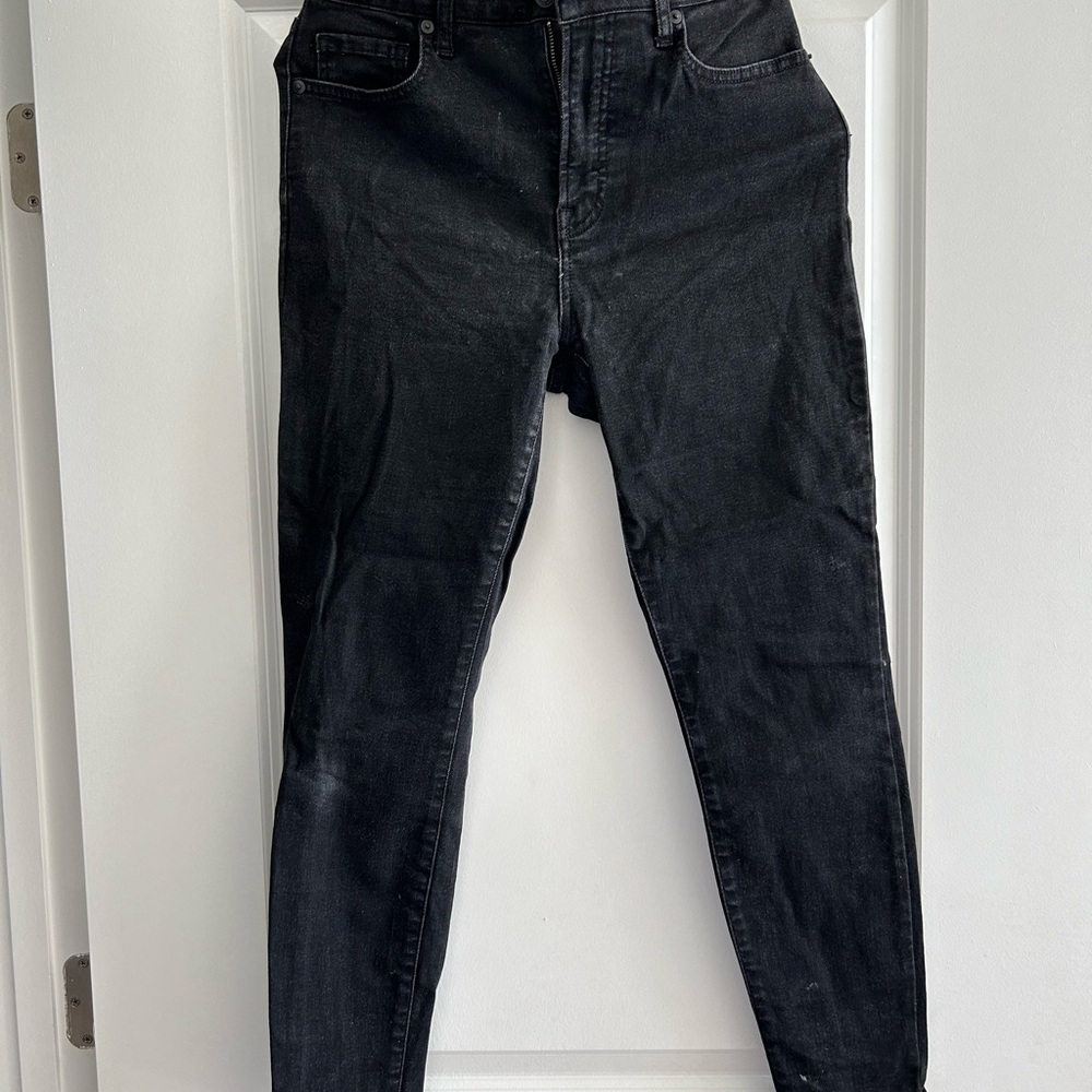 Everlane Black Curvy High-Rise Skinny Jeans